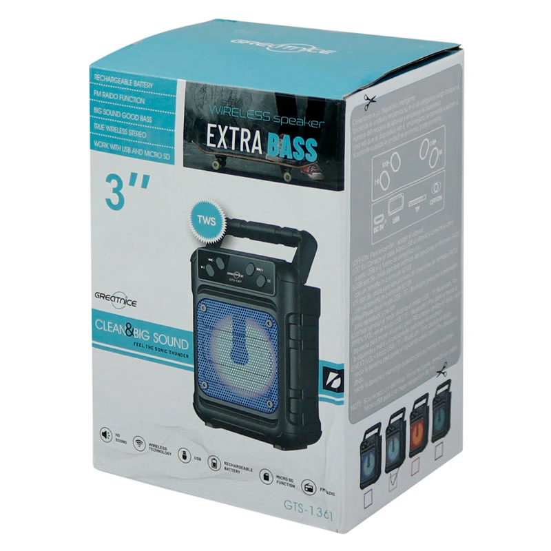 اسپیکر بلوتوثی اکسترا باس GTS-1361