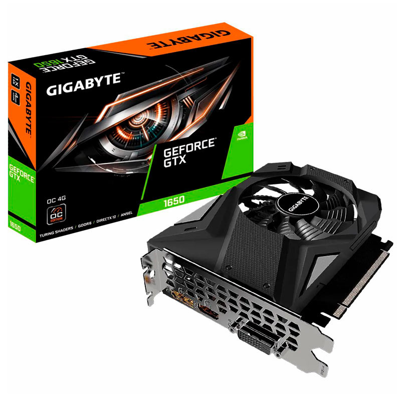 کارت گرافیک GIGABYTE GeForce GTX1650 rev.1.0 OC 4GB GDDR6 128Bit