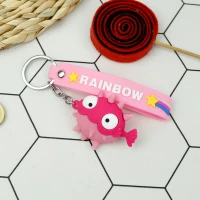 جاکلیدی سیلیکونی + بند آویز ماهی بادکنکی سری C