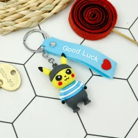 جاکلیدی سیلیکونی + بند آویز دیجیمون زرد سری C