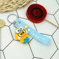 جاکلیدی سیلیکونی + بند آویز جوجه اردک پسرانه سری C