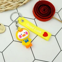 جاکلیدی سیلیکونی + بند آویز جوجه اردک دخترانه سری C