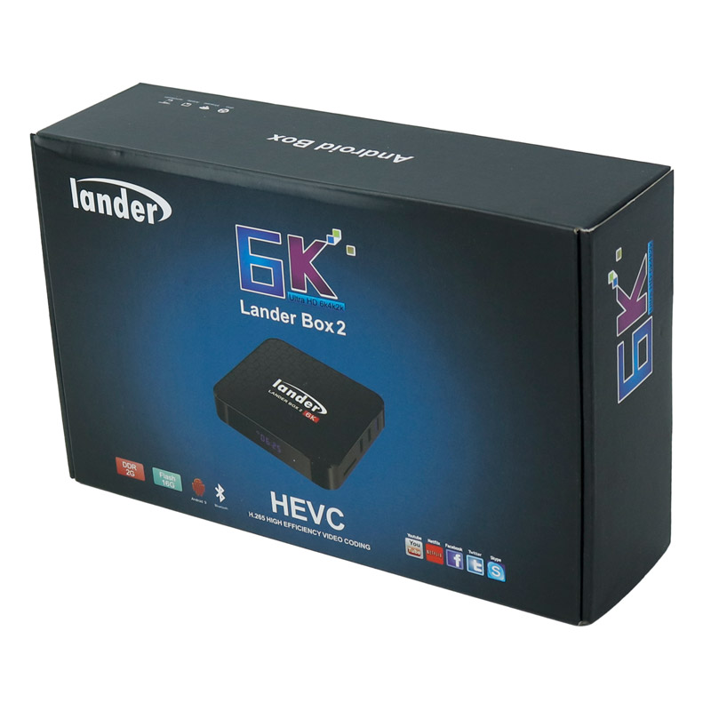اندروید باکس Lander Box 2 6K + ریموت کنترل