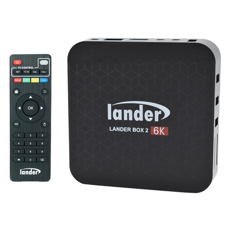 اندروید باکس Lander Box 2 6K + ریموت کنترل