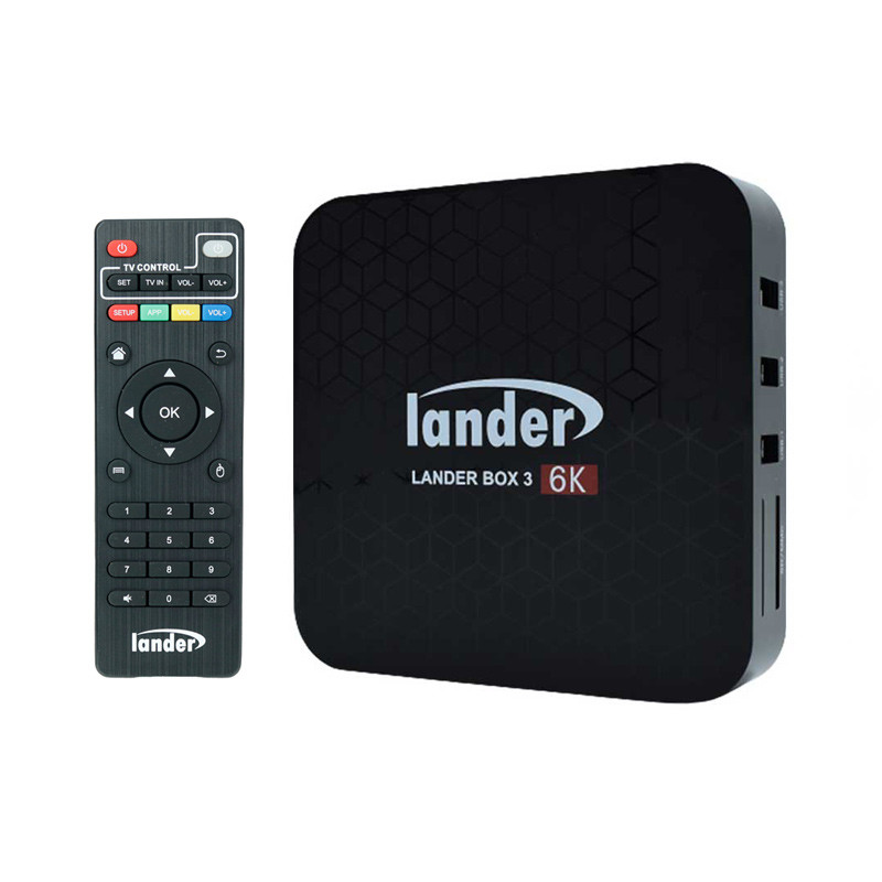 اندروید باکس Lander Box 3 6K + ریموت کنترل