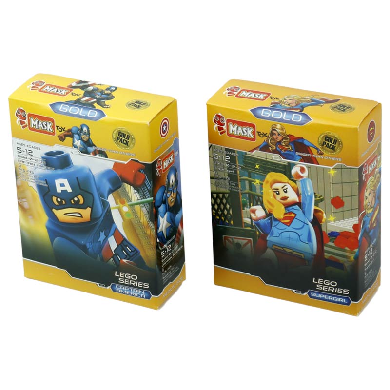 لگو ابر قهرمانان Mask Gold Super Heros