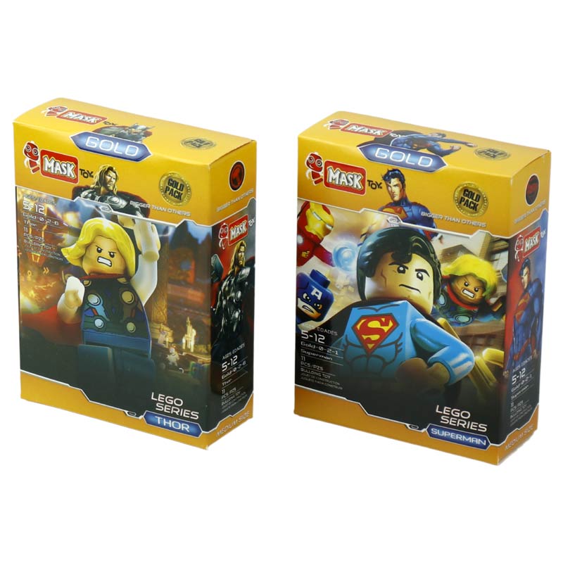 لگو ابر قهرمانان Mask Gold Super Heros