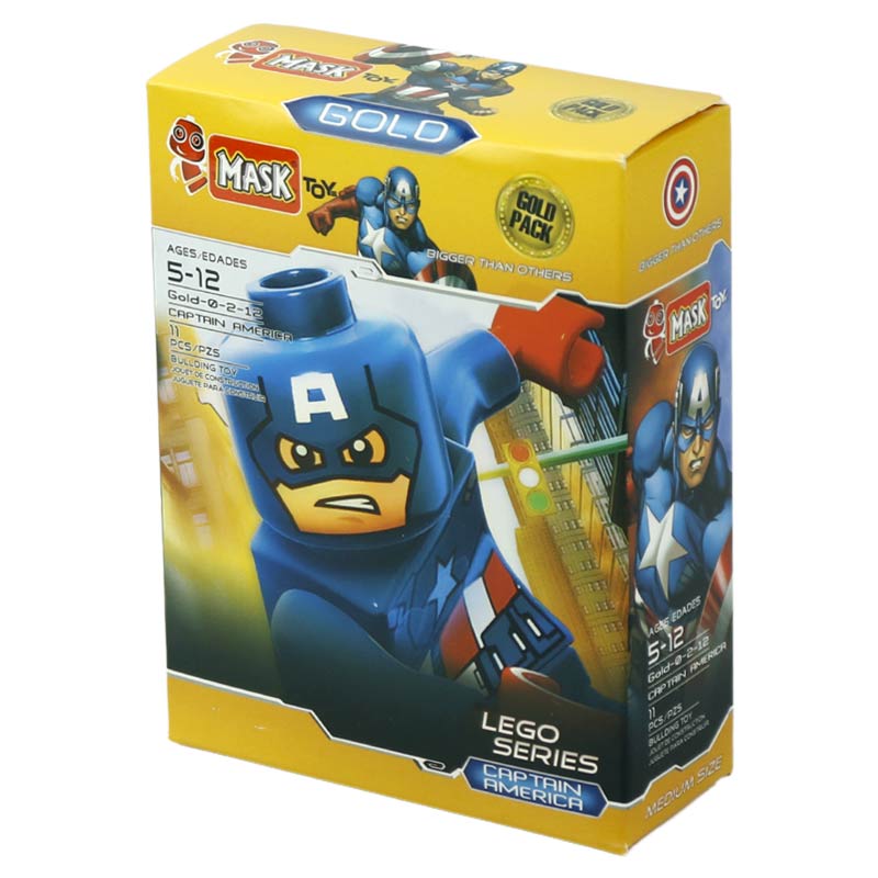 لگو ابر قهرمانان Mask Gold Super Heros