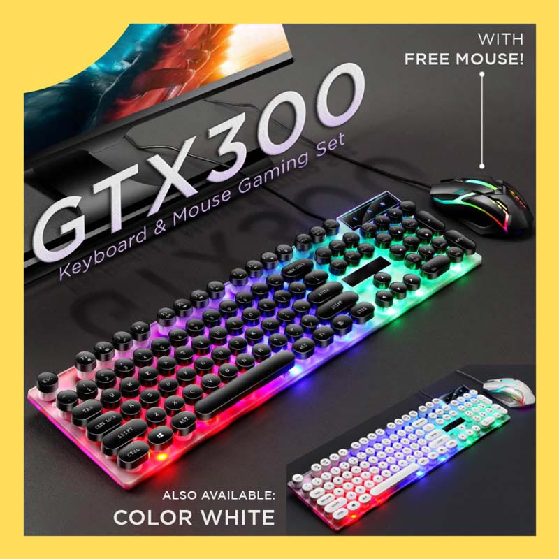 کیبورد و موس گیمینگ لایمید GTX300 A