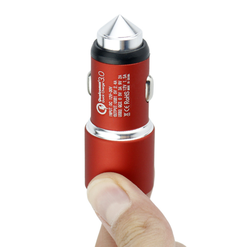 شارژر فندکی فست شارژ Metal Dual USB 5A QC3.0 PD