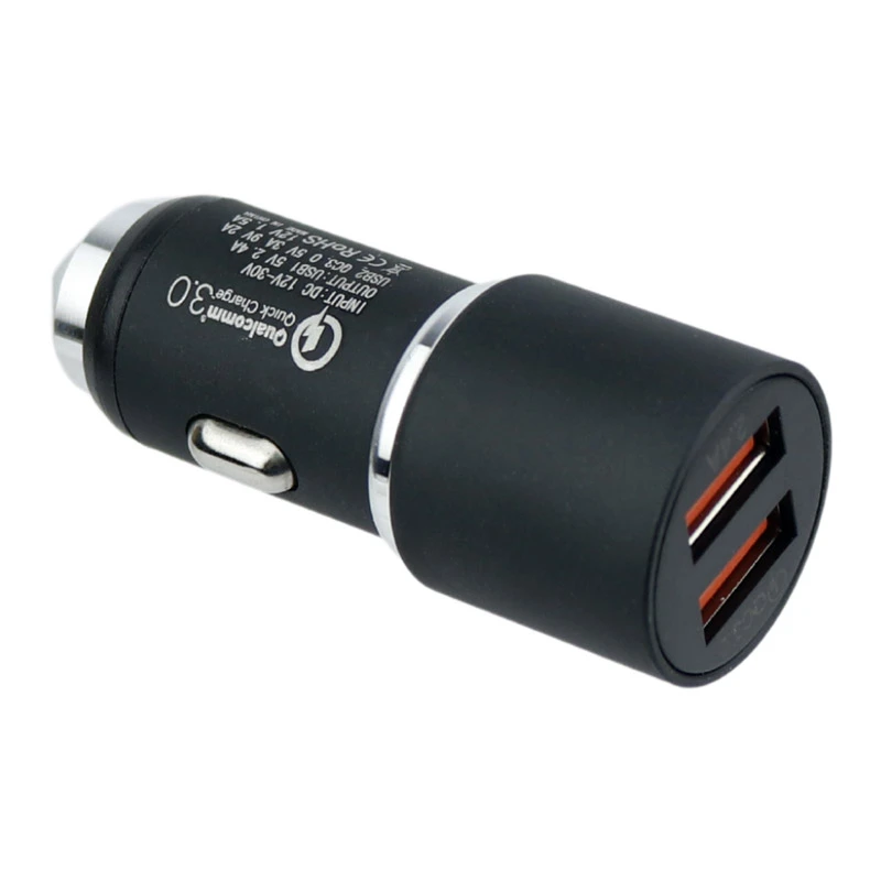 شارژر فندکی فست شارژ Metal Dual USB 5A QC3.0