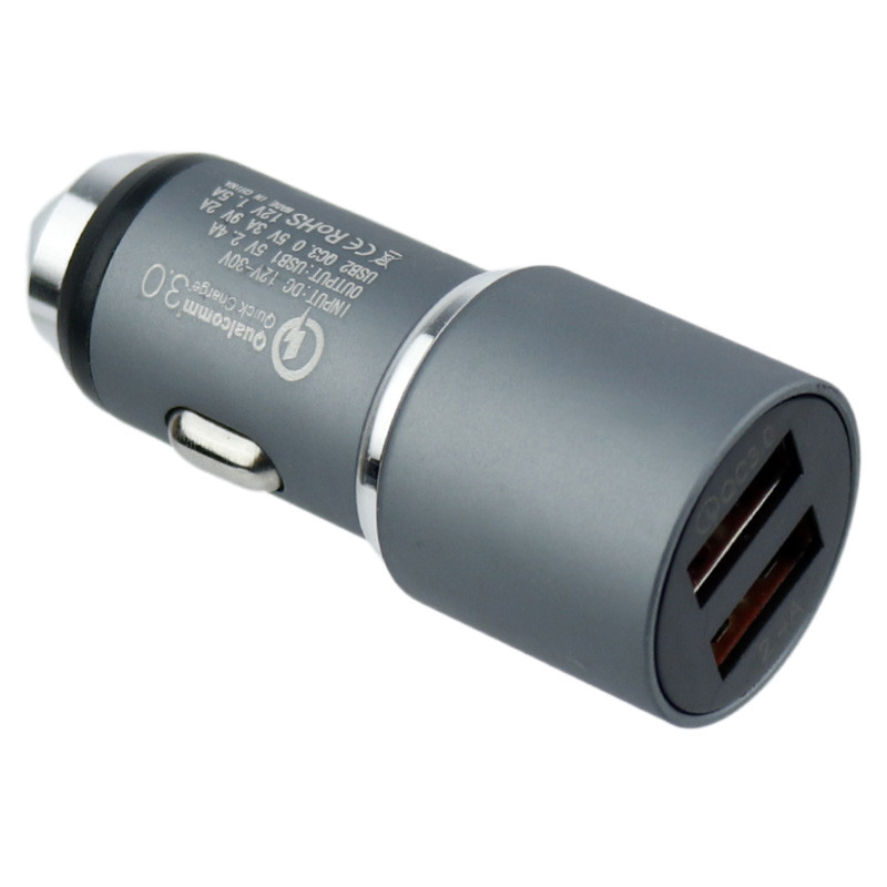 شارژر فندکی فست شارژ Metal Dual USB 5A QC3.0 PD