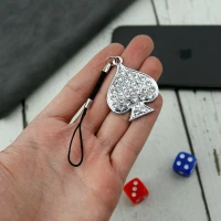 آویز فلش و موبایل نگین دار