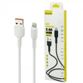 کابل لایتننیگ فست شارژ 2.4 آمپر Mossory M101L طول 1 متر