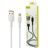 کابل آیفونی فست شارژ Mossory M101L 2.4A 1m