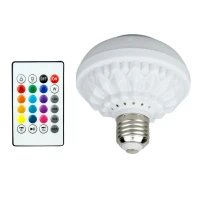 لامپ LED اسپیکر دار بلوتوثی Music Bulb 12W E27 طرحدار + ریموت کنترل