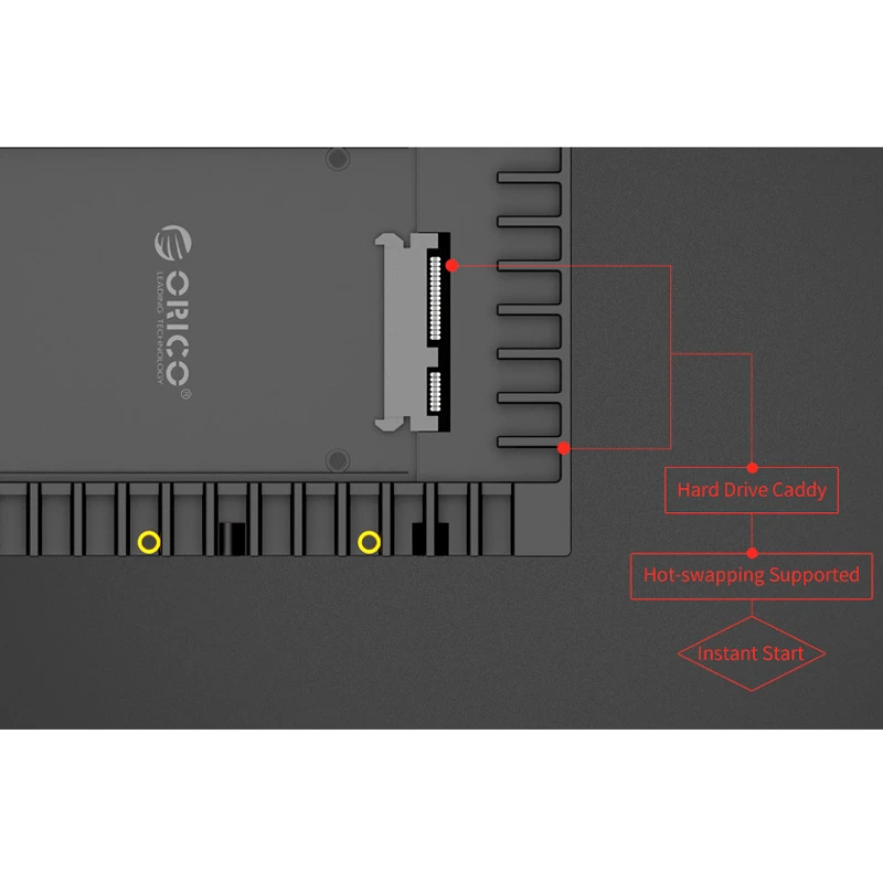 براکت هارد اینترنال 2.5 اینچی اوریکو 1125SS HDD Caddy سایز 12.5 میلی متر