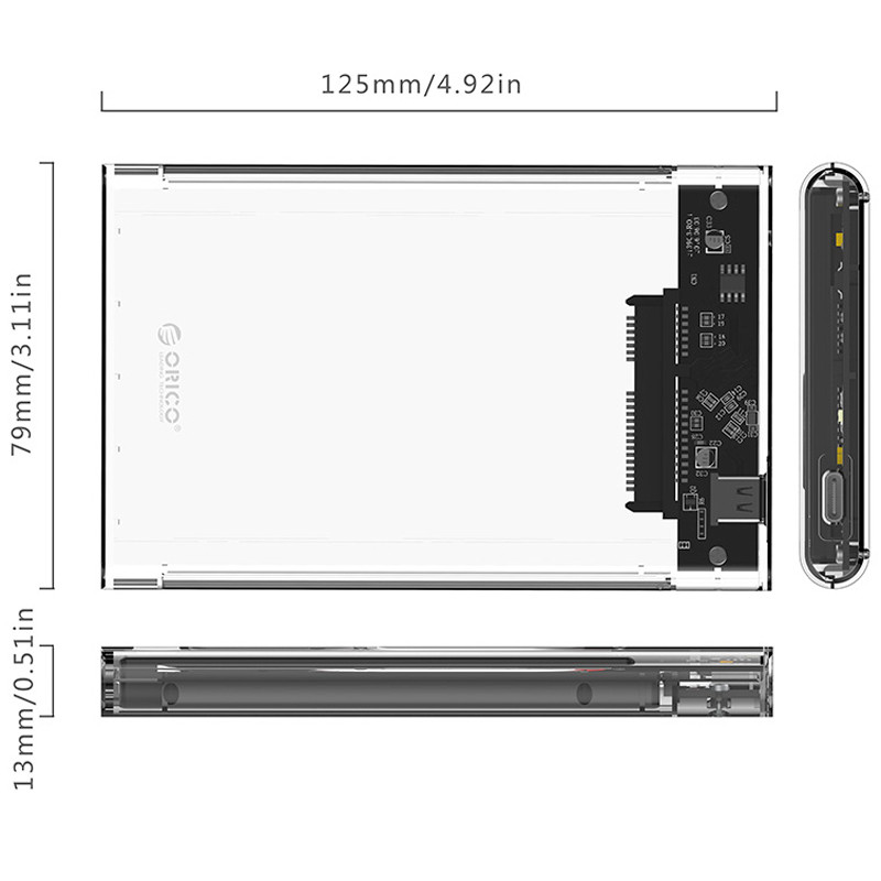 باکس هارد 2.5 اینچی HHD/SSD اوریکو 2139C3-G2