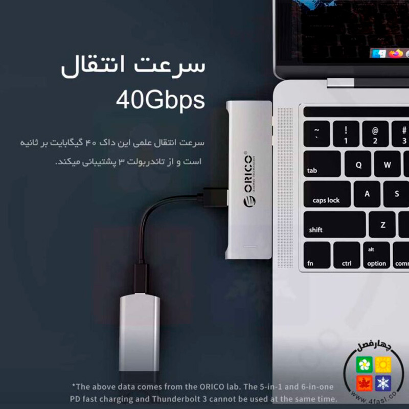 هاب 8 پورت Type-C اوریکو 2CT-8HR