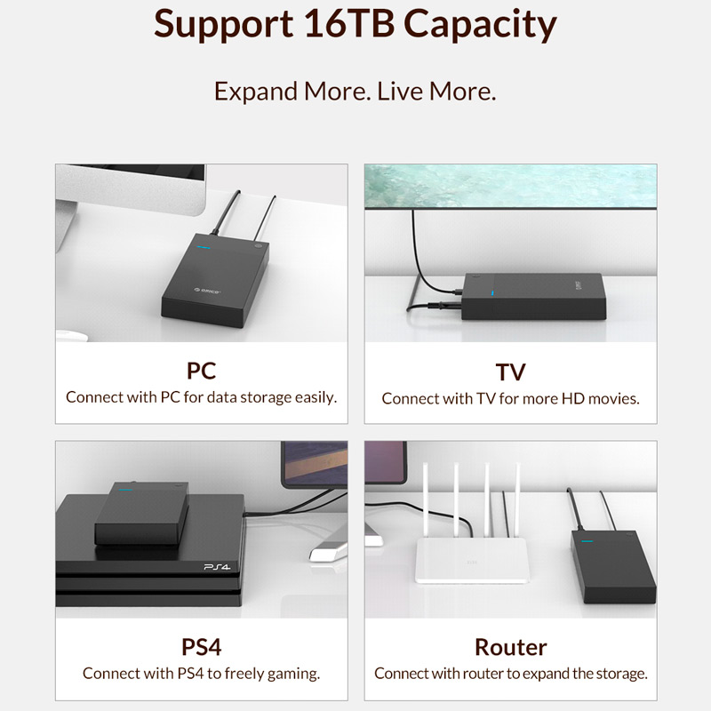 باکس هارد 3.5 اینچی HDD/SSD اوریکو 3599U3