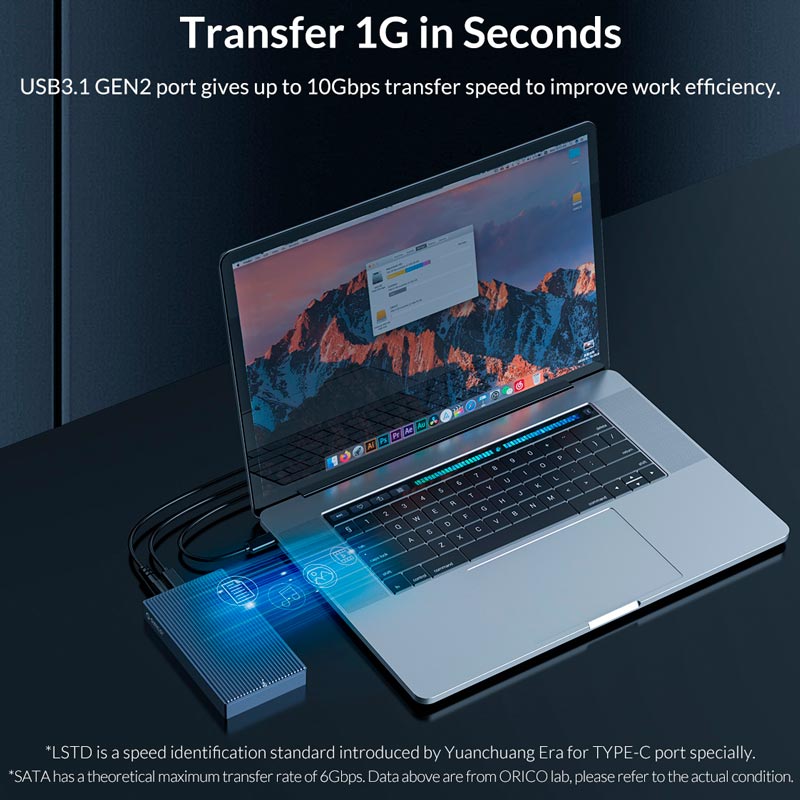 باکس هارد 2 سینی M.2 NVMe SSD اوریکو M2NV01-C3