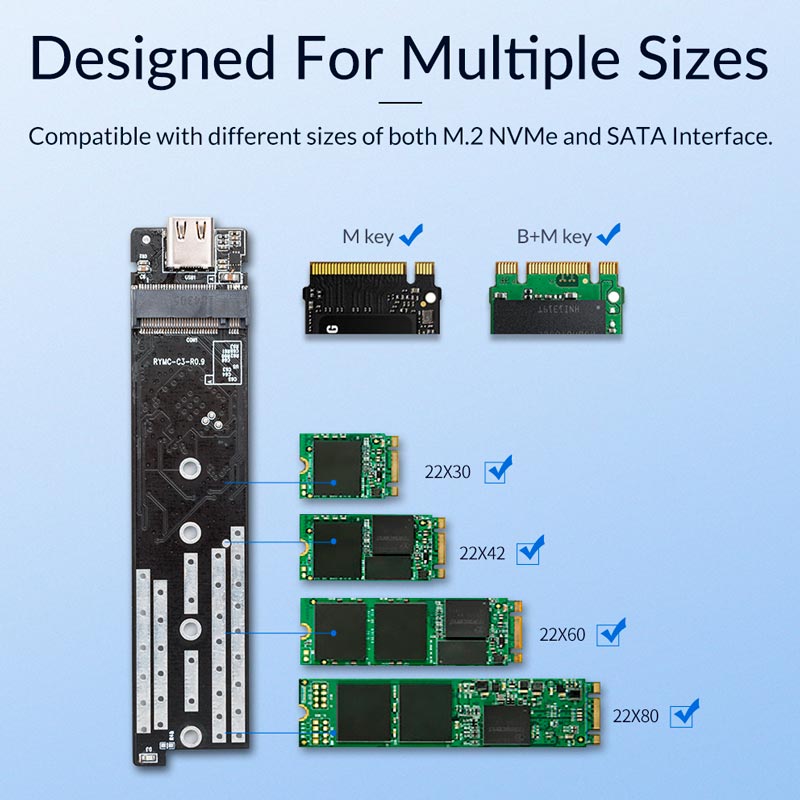 باکس هارد M.2 NVMe SSD اوریکو M2PJM-C3