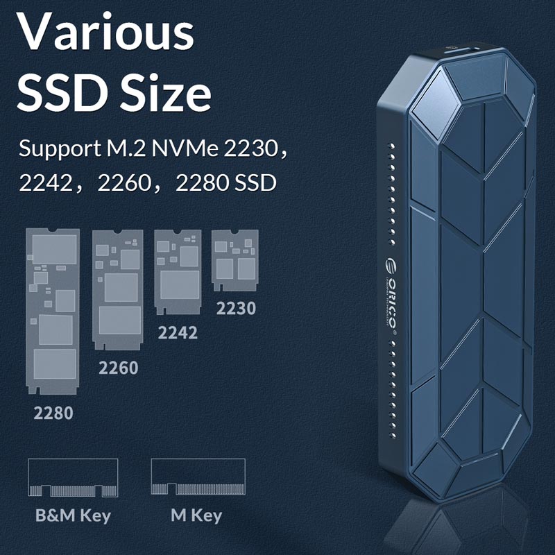 باکس هارد M.2 NVMe SSD اوریکو M2VG01-C3