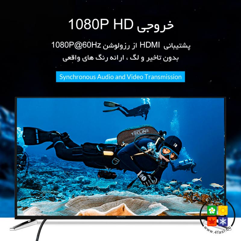 کابل تبدیل اوریکو Orico PE-P1 USB to HDMI 1m