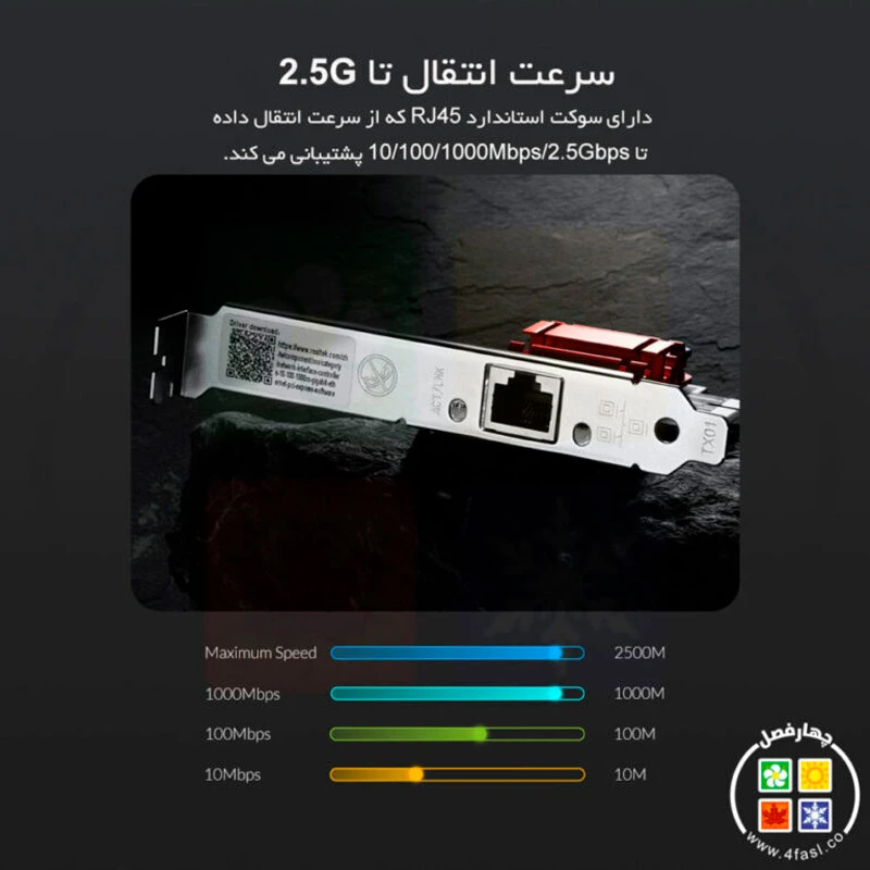 کارت شبکه اینترنال اوریکو Orico PTR-FU 2.5Gbps PCI-E