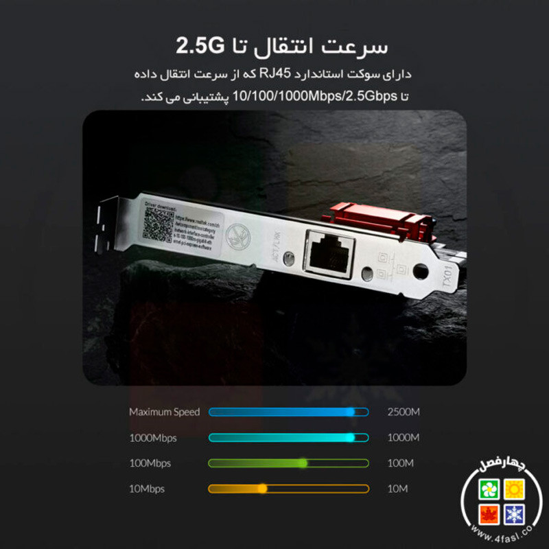 کارت شبکه اینترنال اوریکو Orico PTR-FU 2.5Gbps PCI-E