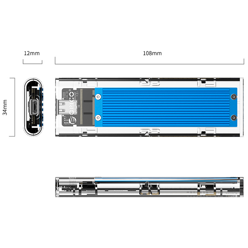 باکس هارد M.2 NVMe SSD اوریکو TCM2M-C3