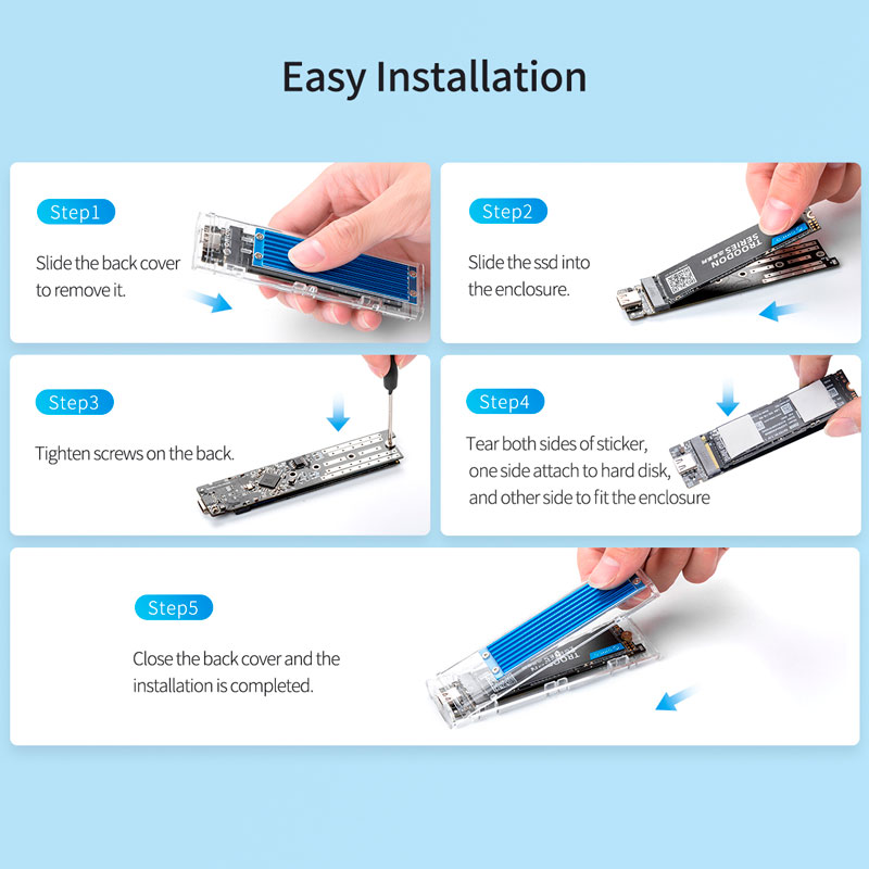 باکس هارد M.2 NVMe SSD اوریکو TCM2M-C3