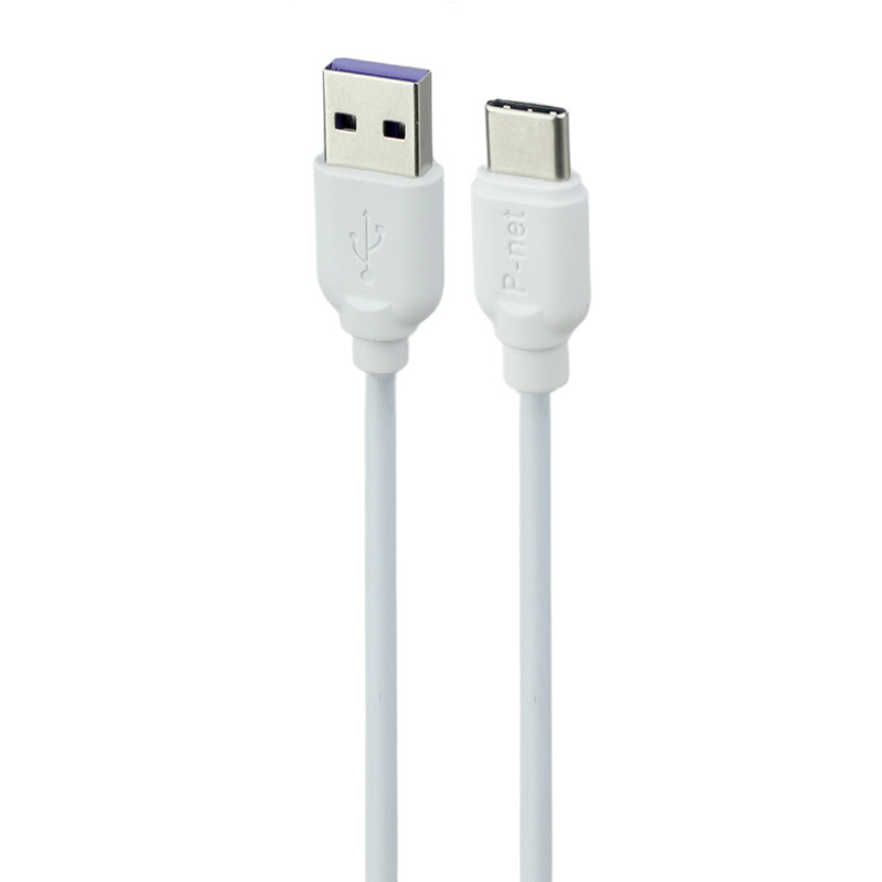 کابل تایپ سی فست شارژ P-net PT.200 2.4A 1m