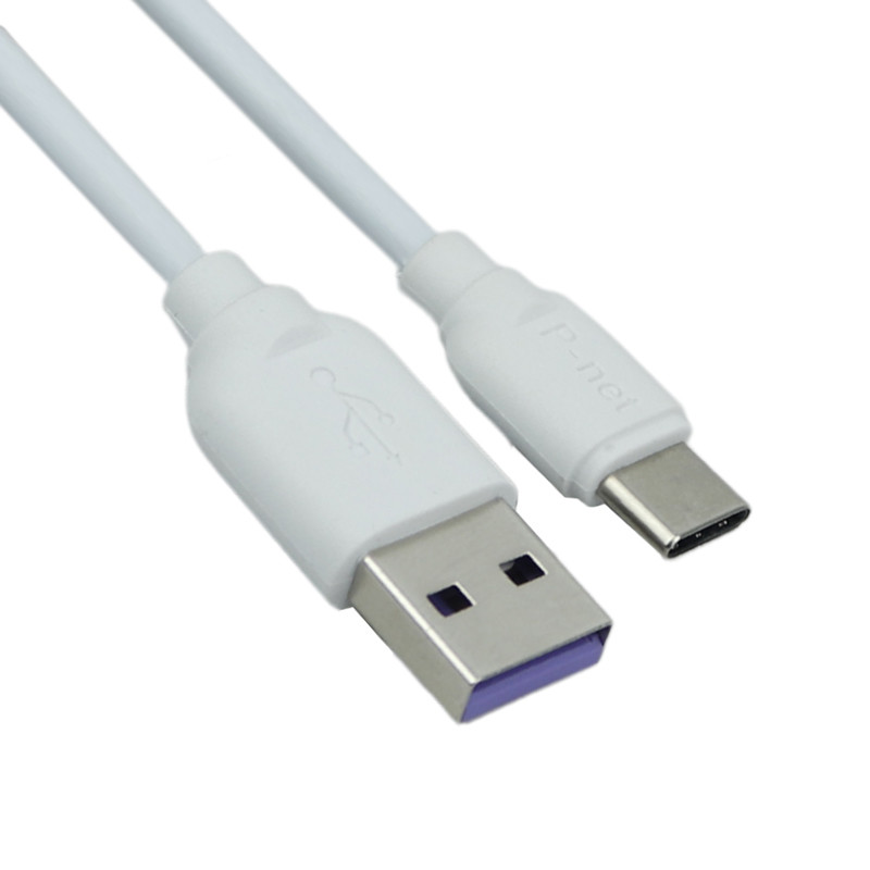 کابل تایپ سی فست شارژ P-net PT.200 2.4A 1m