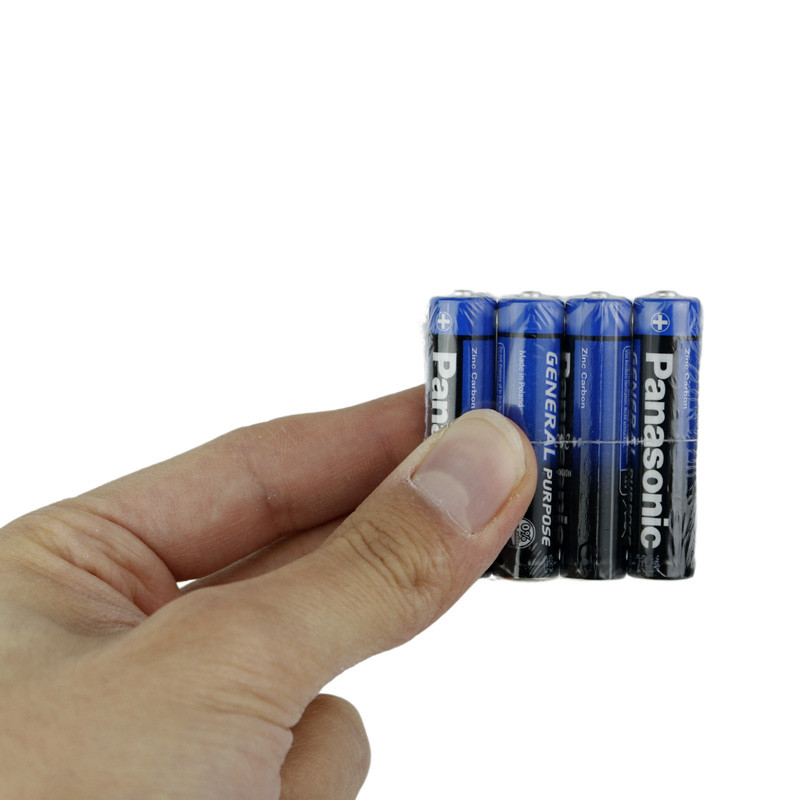 باتری چهارتایی نیم قلمی Panasonic General Purpose R03BE/4PS 1.5V AAA بسته 60 عددی شرینک