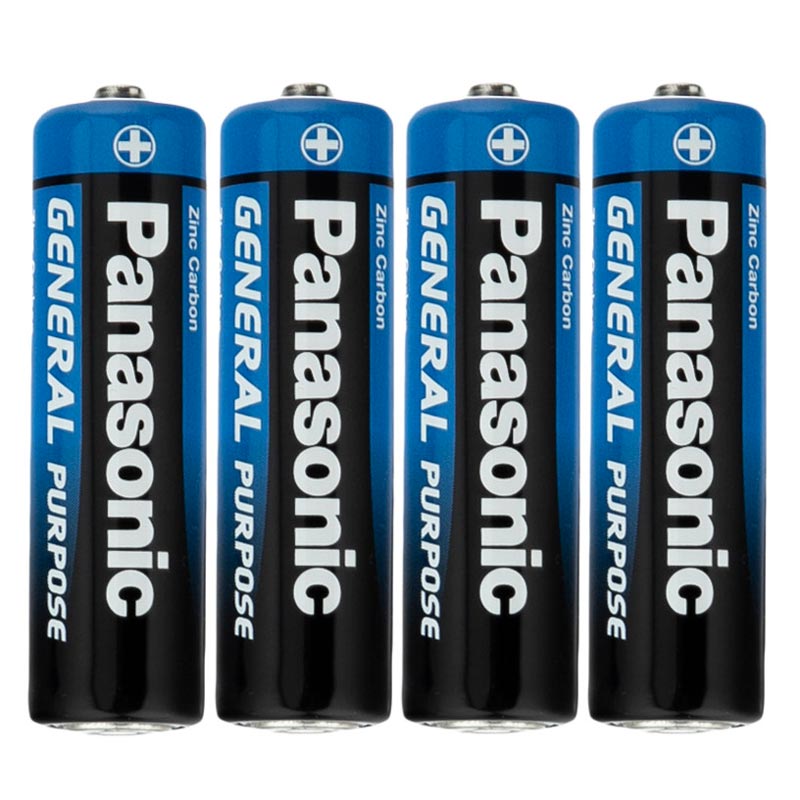 باتری چهارتایی قلمی Panasonic General Purpose R6BE/4PS AA بسته 60 عددی شرینک