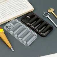 قاب PC شفاف پافر ژله ای محافظ لنزدار iPhone 11