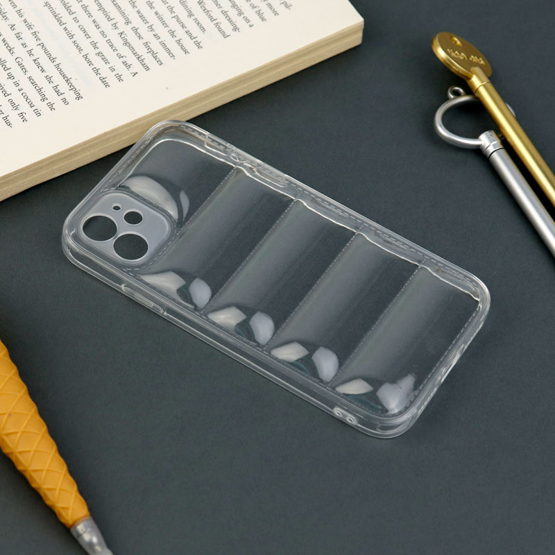 قاب PC شفاف پافر ژله ای محافظ لنزدار iPhone 11
