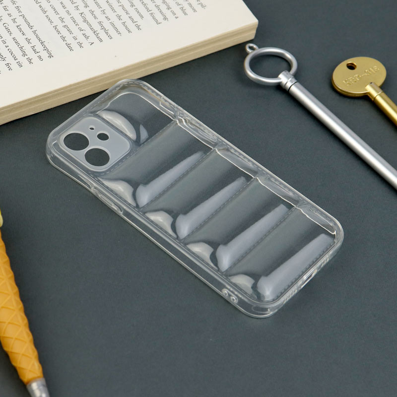 قاب PC شفاف پافر ژله ای محافظ لنزدار iPhone 12