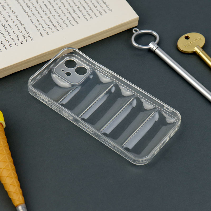 قاب PC شفاف پافر ژله ای محافظ لنزدار iPhone 12