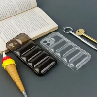قاب PC شفاف پافر ژله ای محافظ لنزدار iPhone 12