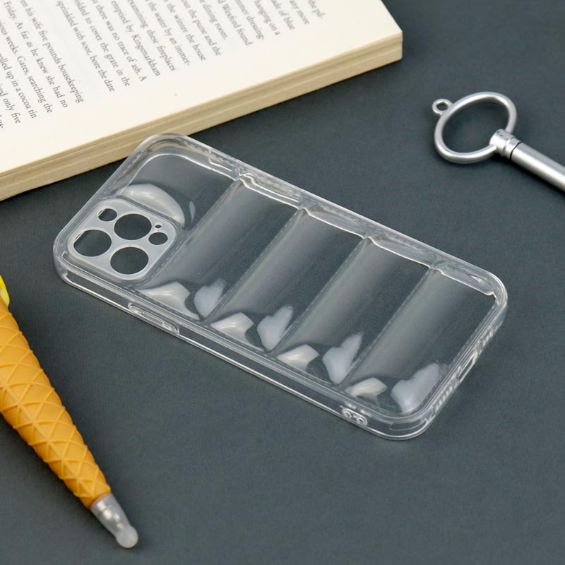 قاب PC شفاف پافر ژله ای محافظ لنزدار iPhone 12 Pro