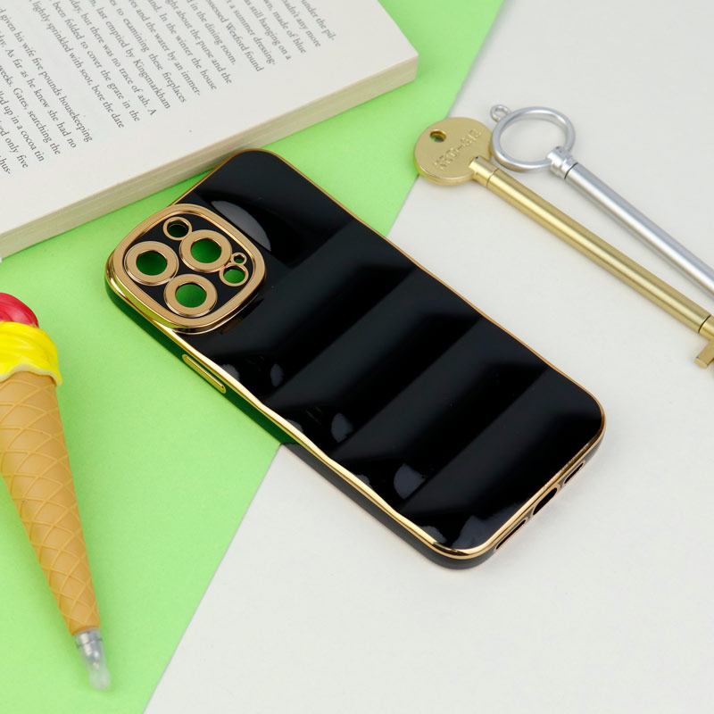 قاب PC پافر ژله ای محافظ لنزدار iPhone 13 Pro Max