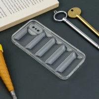 قاب PC شفاف پافر ژله ای محافظ لنزدار iPhone X/XS