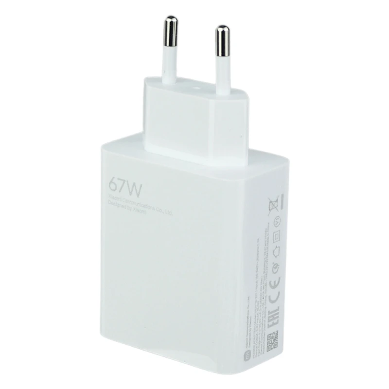 شارژر دیواری فست شارژ POCO X4/X5 Pro 5G 3A PD 67W Type-C + کابل تایپ سی و جعبه گوشی