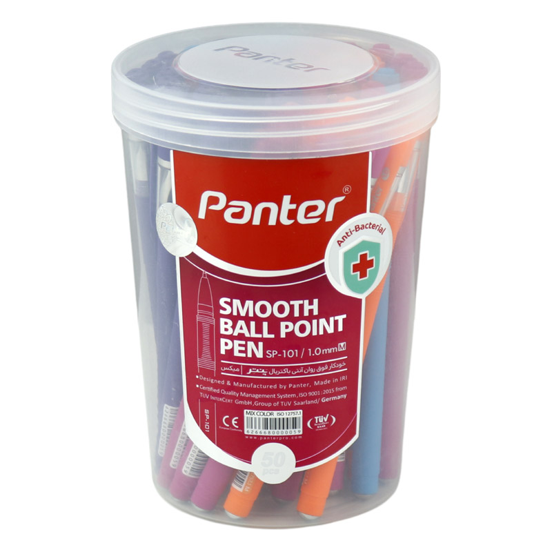 خودکار پنتر رنگی Panter SP-101 1mm بسته 50 عددی