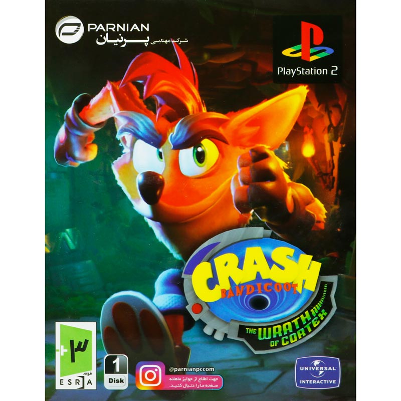 Crash Bandicoot The Warth Of Cortex PS2 پرنیان