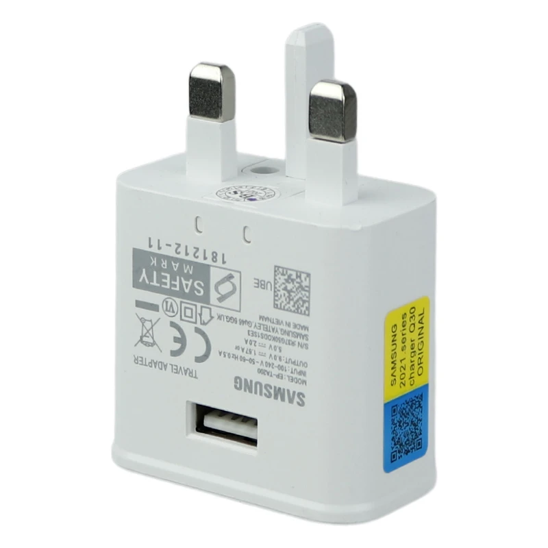 شارژر دیواری 18 وات سامسونگ EP-TA200 QC3.0 PD 2A + کابل تبدیل تایپ سی