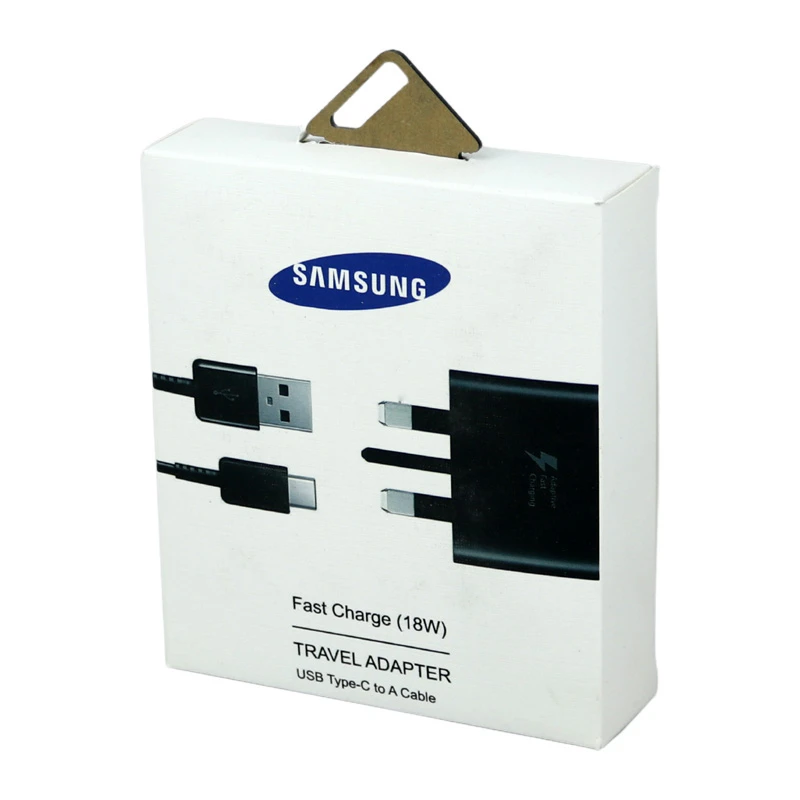 شارژر دیواری 18 وات سامسونگ EP-TA200 QC3.0 PD 2A + کابل تبدیل تایپ سی