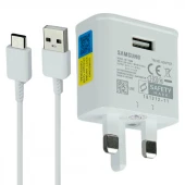 شارژر دیواری 18 وات سامسونگ EP-TA200 QC3.0 PD 2A + کابل تبدیل تایپ سی
